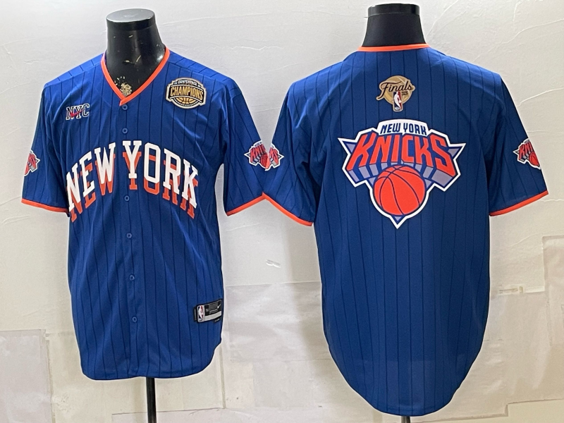 Men New York Knicks blank blue 2026 Nike NBA jersey 071504